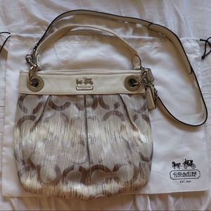 Coach crossbody in white and lavender